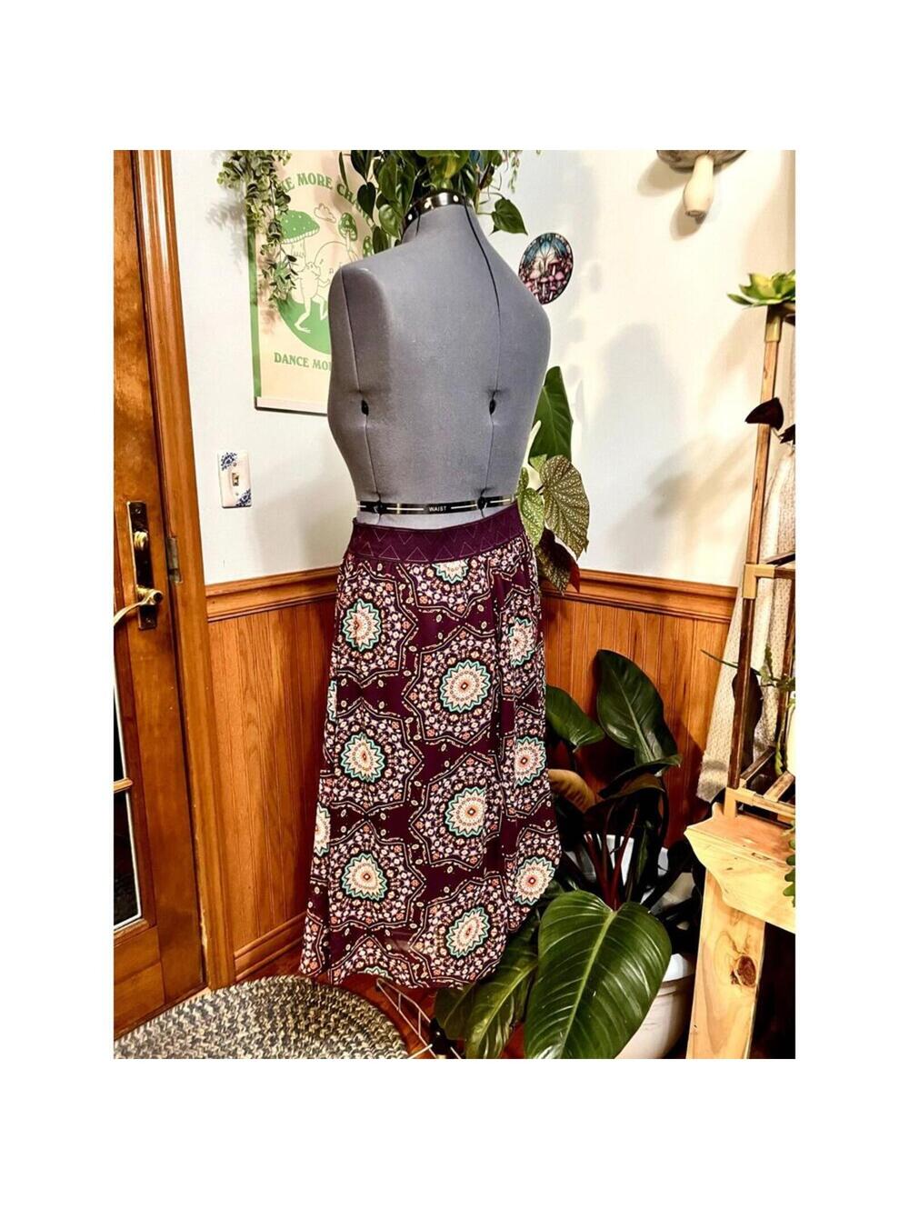 LulaRoe Purple Paisley Flowy Skirt